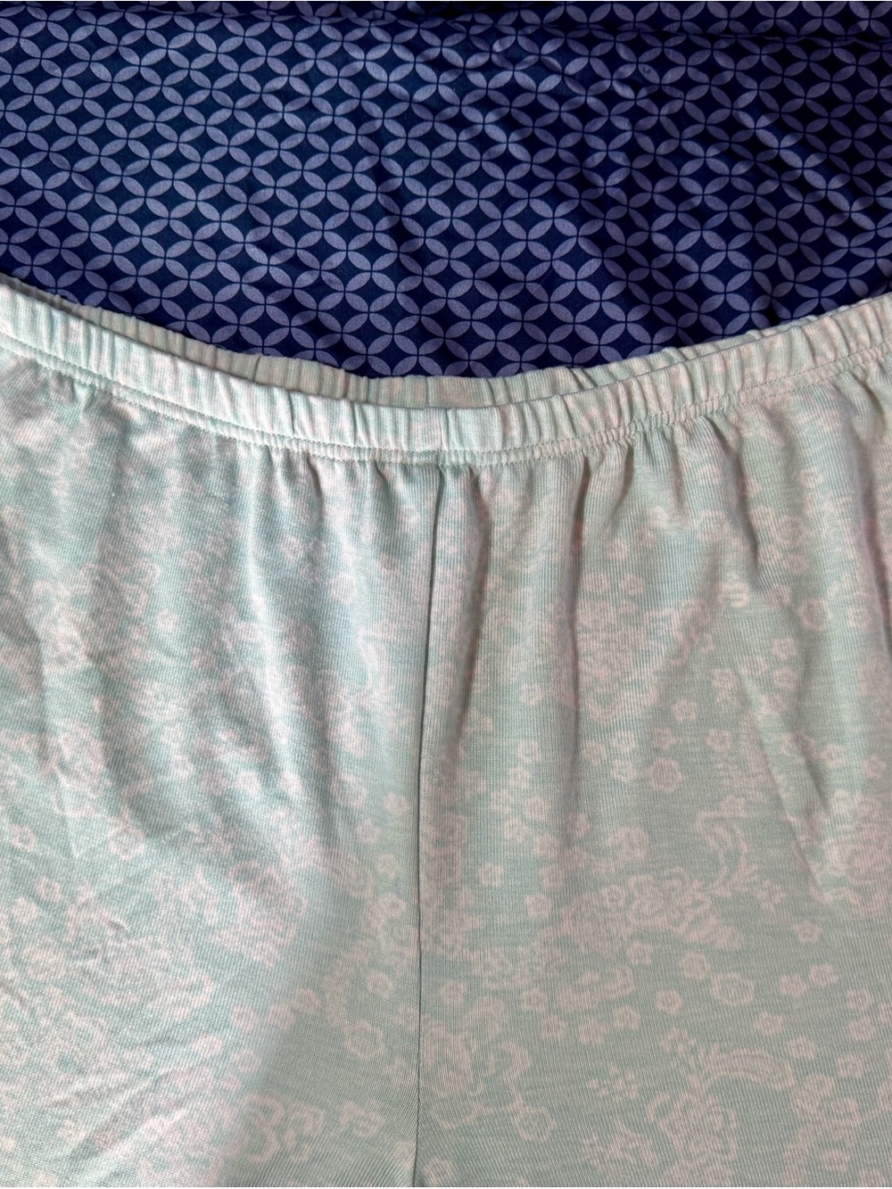 Charter Club Light Blue Paisley Lounge Shorts